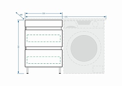 Stella Polare Мебель для ванной Мадлен 120 L – фотография-8